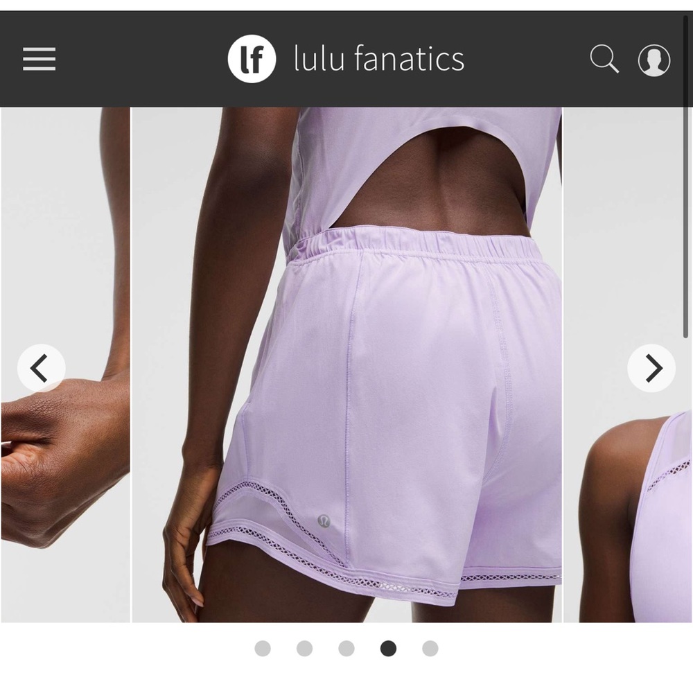 Lululemon Hotty Hot Running Romper *Lace Trim Lavender Frost NWT size Small